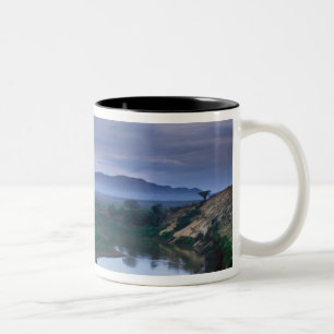 A stormy morning, with threatening clouds Two-Tone coffee mug