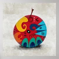 A Strange Apple Poster Wall Art