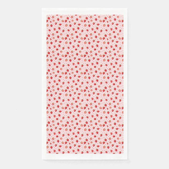 A Strawberry A Day Keeps The Blues Away Napkin (Front)