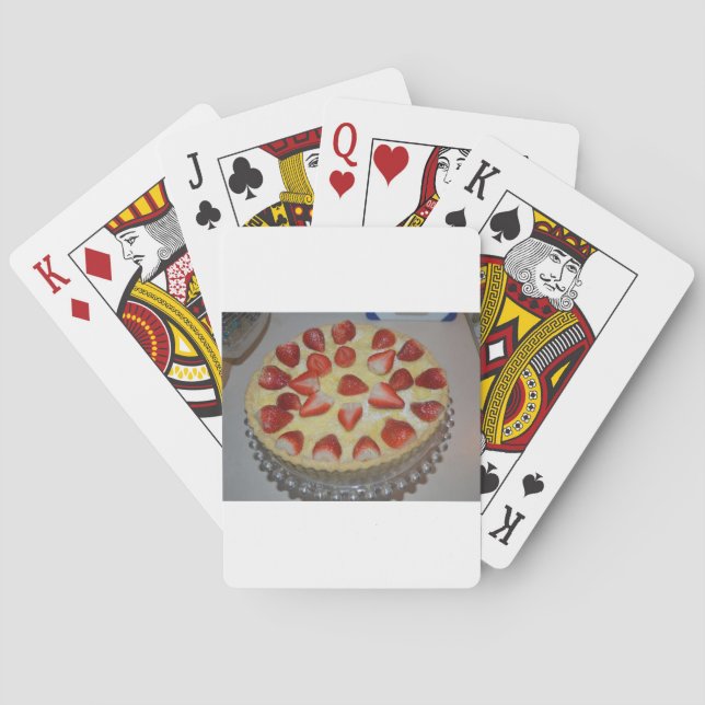 A strawberry cake playing cards (Back)