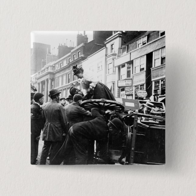 A Street Accident 15 Cm Square Badge (Front)