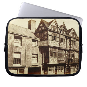 A Street in Ludlow (b/w photo) Laptop Sleeve
