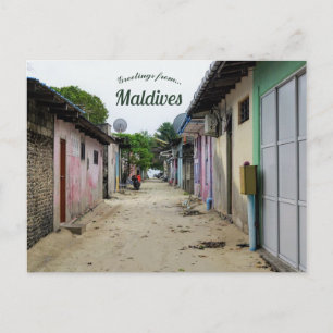 A Street in Maldives Postcard