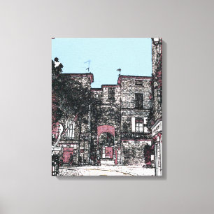 A Street in Pezenas France Canvas Print