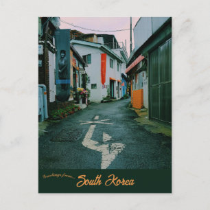 A Street in Seoul South Korea Postcard