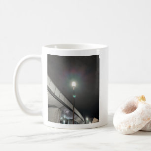 a street lamp coffee mug