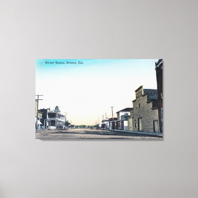 A Street SceneOrland, CA Canvas Print (Front)