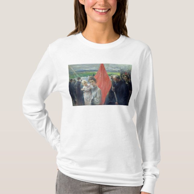 A Strike at Saint-Ouen, 1908 T-Shirt (Front)