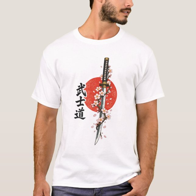 A striking graphic design featuring a katana sword T-Shirt (Front)