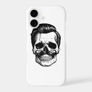 A strikingly detailed pop art sticker of a skul...