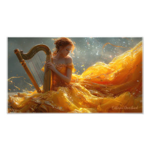 A String Theory in Orange Photo Enlargement Print