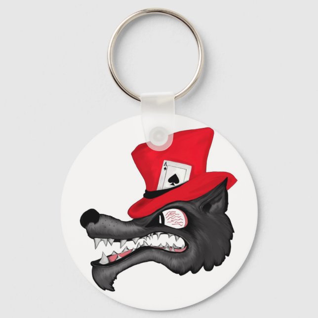 A Stroke of Luck  Lone Wolf Keychain (Front)