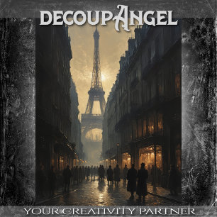 A stroll in a retro Paris #2 - Decoupage - Tissue Paper