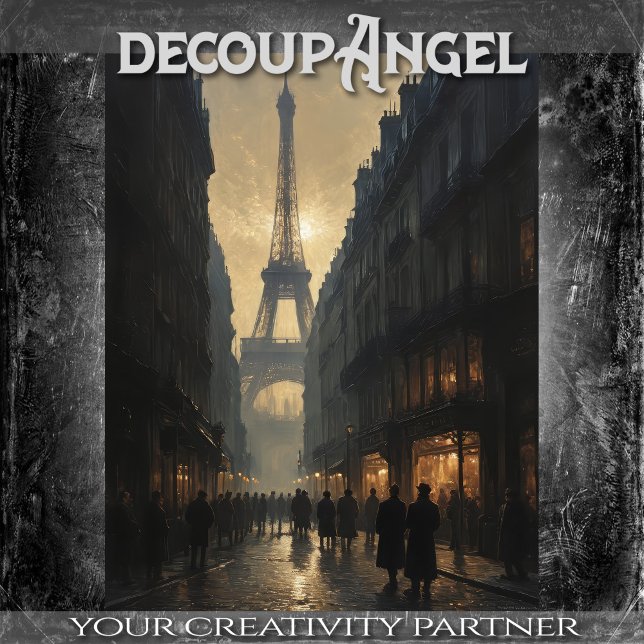 A stroll in a retro Paris #2 - Decoupage - Tissue Paper (Creator Uploaded)