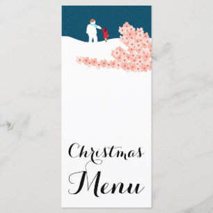 A Stroll With Snowman Christmas Menu
