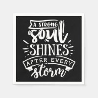 A strong soul shines after - white
