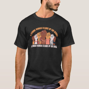 A strong woman defends herself Feminist T-Shirt