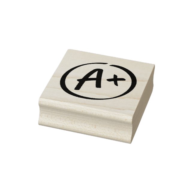 A+ Student Teacher Rubber Stamp (Stamp)