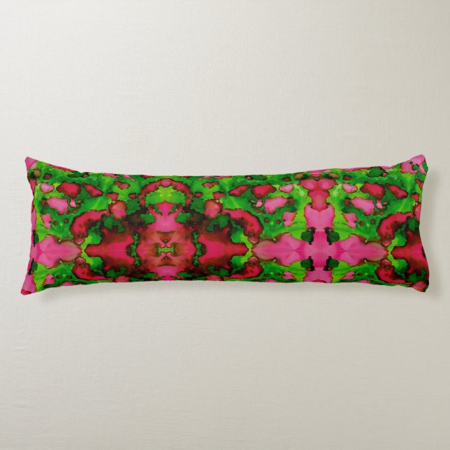 A Study in Pink & Green Body Cushion (Front)