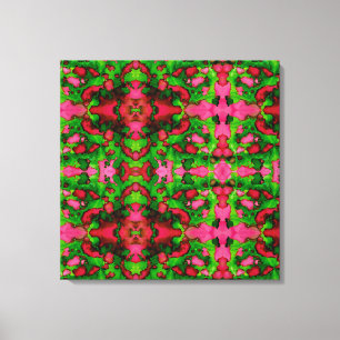 A Study in Pink & Green Canvas Print