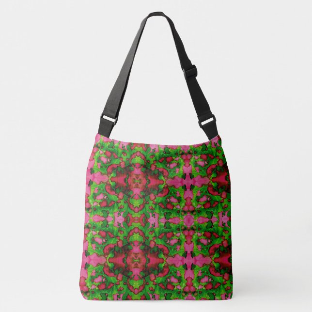 A Study in Pink & Green Crossbody Bag (Front)