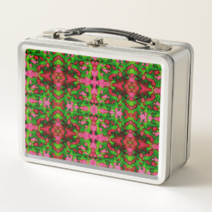 A Study in Pink & Green Metal Lunch Box
