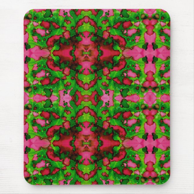 A Study in Pink & Green Mouse Pad (Front)