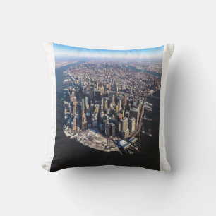 A Stunning Aerial View of New York City from Above Cushion