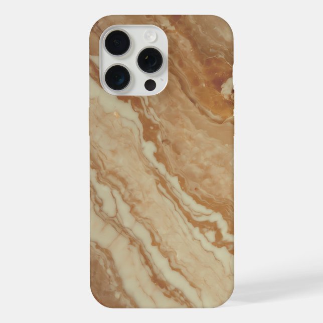 A Stunning Brown Marble Texture With Delicate  iPhone Case (Back)