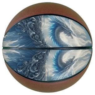 A Stunning Dragon Surrounded by Clouds  Basketball