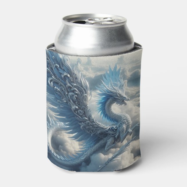 A Stunning Dragon Surrounded by Clouds  Can Cooler (Can Front)