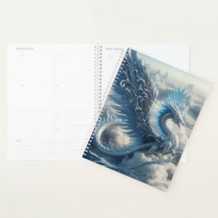 A Stunning Dragon Surrounded by Clouds Planner