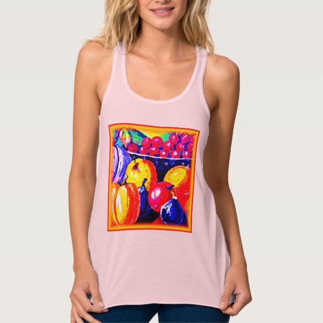 A Stunning Fruity Oil Painting. Buy Now Singlet (Front)