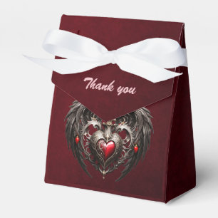 A stunning gothic heart  favour box