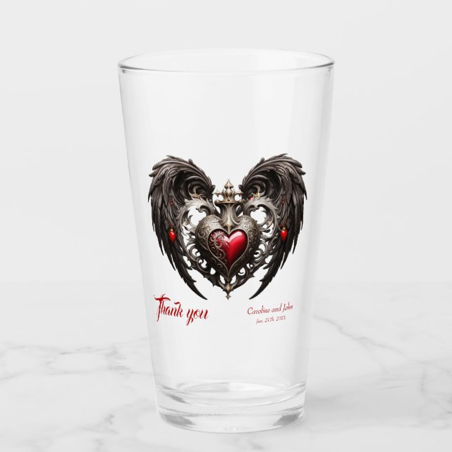 A stunning gothic heart glass (Front)