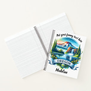 A stunning illustration of Oregon's natural beauty Notebook