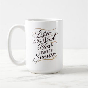A stunning piece of word art featuring a harmon coffee mug