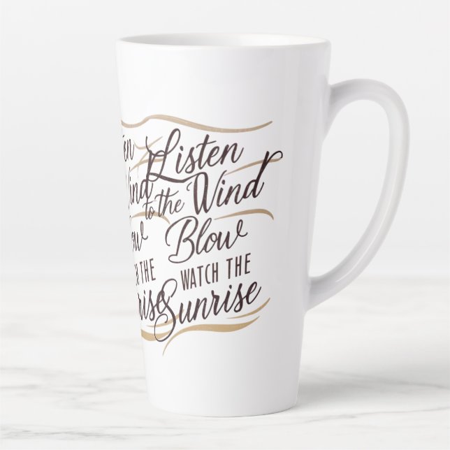 A stunning piece of word art featuring a harmon latte mug (Right)