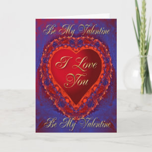 A stunning Valentine's card. Holiday Card
