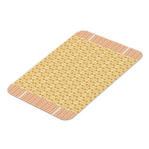 a Stunning Yellow and White Background Design  Magnet