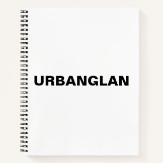 A stylish book which has URBANGLAN font design 