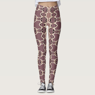 A stylish brown colour "Ratti_Creative_Arts" Leggings