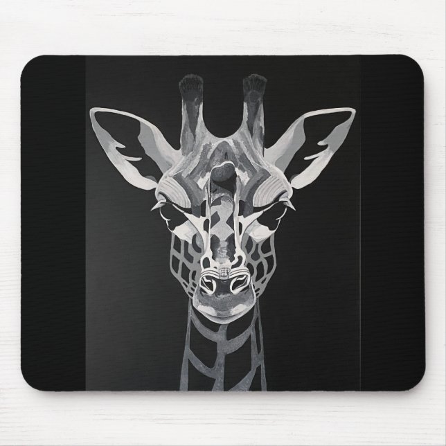 A stylish giraffe mouse pad (Front)