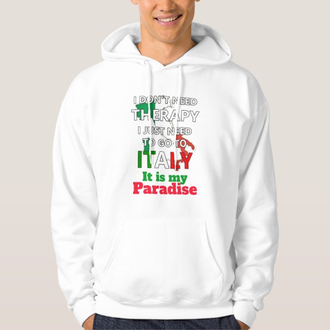 a stylish work of art, for all Italy lovers Hoodie (Front)