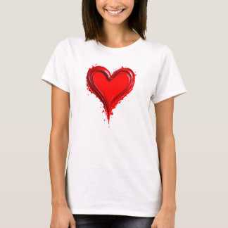A stylized heart in the big heart. T-Shirt