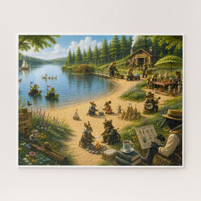 A Summer Day at Cattail Cove Jigsaw Puzzle (Horizontal)