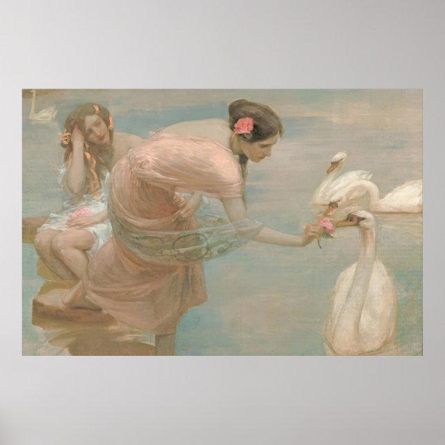 A Summer Morning by Rupert Bunny (1897) Poster (Front)