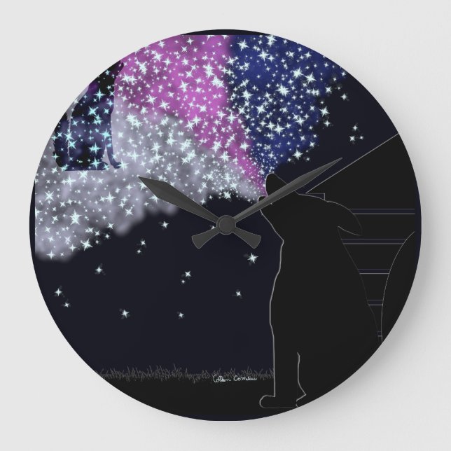 A Summer Night with Sirius Large Clock (Front)