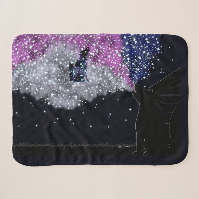 A Summer Night with Sirius Sherpa Blanket (Front (Horizontal))