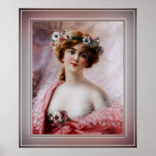 A Summertime Beauty by Emile Vernon Poster